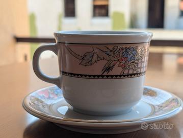 Tazza floreale in porcellana Inker