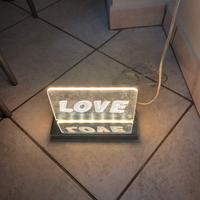 2 lampade da comodino a led 