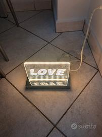 2 lampade da comodino a led 