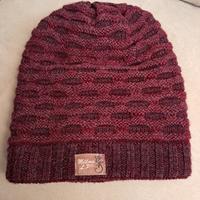 Berretta vera lana alpaca 100% reversibile 