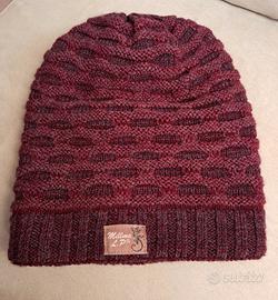 Berretta vera lana alpaca 100% reversibile 