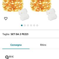 2 fili di lucine colorate come in foto