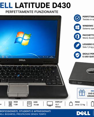 Dell Latitude D430 – Windows 7 Pro