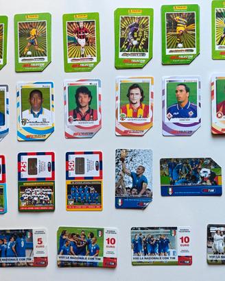 Schede Telefoniche Calcio Panini e Nazionale 90/00