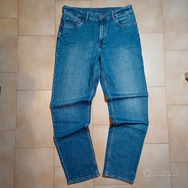 Jeans Straight Azzurri/Blu Uomo Vintage Y2K 