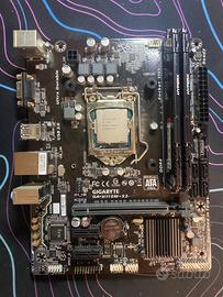 Gigabyte GA-H110M-S2 + i5-7400 + 16GB hyperx ddr4