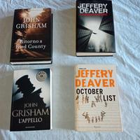 Libri Grisham e Deaver
