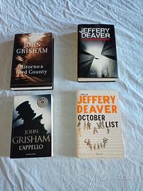 Libri Grisham e Deaver