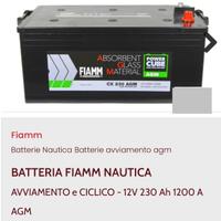 Batteria nautica FIAMM 12V 230Ah AGM