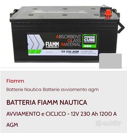 Batteria nautica FIAMM 12V 230Ah AGM