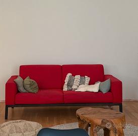 Divano rosso 3 posti – 200 cm design