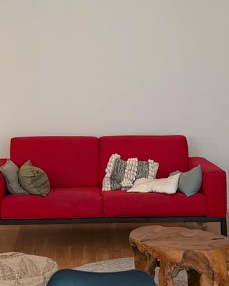 Divano rosso 3 posti – 200 cm design