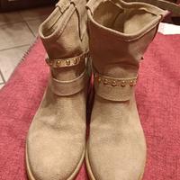 stivaletto occo barocco scamosciato vera pelle n37