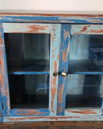 Vetrinetta legno massello Palissandro Sheesham