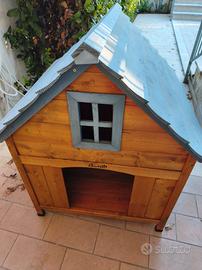 Cuccia in legno per cani di taglia media 