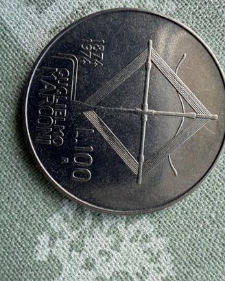 100 lire centenario guglielmo marconi