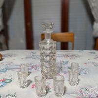 Decanter o bottiglia da liquore in cristallo molat