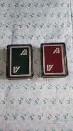 Coppia  mazzi di carte da gioco Alitalia Modiano