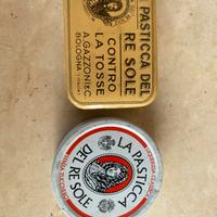 Scatola latta pastiglie re sole scatole