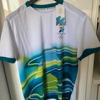 T-shirt Milano Cortina 2026 Uomo Bianco XL Nuovo