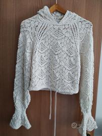 cardigan con cappuccio taglia S
