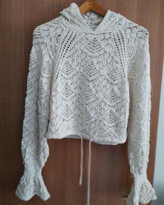 cardigan con cappuccio taglia S