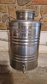 contenitore olio acciaio inox  di 50lt 