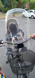 parabrezza polisport per seggiolino bici