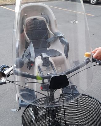 parabrezza polisport per seggiolino bici