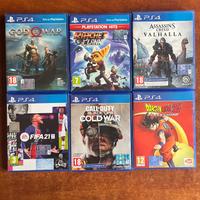 Lotto 6 giochi per ps4