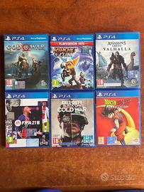 Lotto 6 giochi per ps4