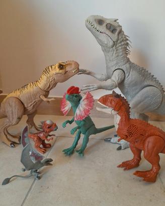 Lotto 6 dinosauri Mattel Jurassic World