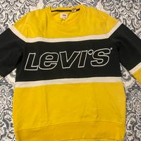Felpa Levi’s giallo/nera con logo
