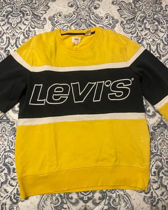 Felpa Levi’s giallo/nera con logo