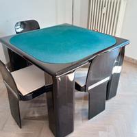 Tavolo e sedie da gioco anni 70