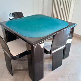 Tavolo e sedie da gioco anni 70