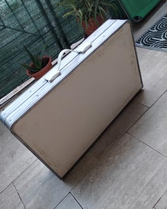 Set campeggio vintage: tavolo + 4 sedie