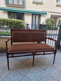 Panchina / Divanetto Vintage in Rovere Massello