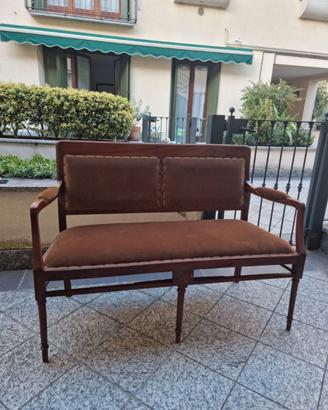 Panchina / Divanetto Vintage in Rovere Massello
