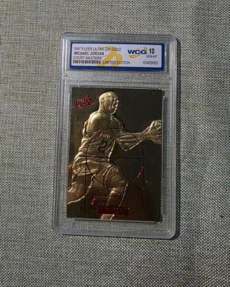 Carta Fleer Ultra 23k gold MJ Court Master '97