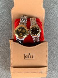Coppia EBEL 1911 + Sportwave – oro 18K e diamanti