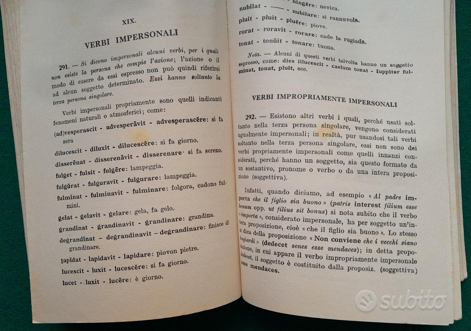 Grammatica Latina Francesco Manna 1954 Signorelli - Libri e Riviste In  vendita a Oristano