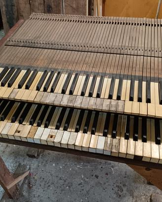 2 tastiere in legno per organo, 56 note