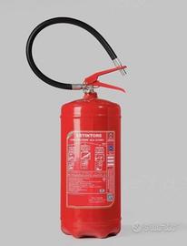 ESTINTORE POLVERE KG 9 , CARTELLO, STAFFA 