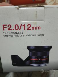 SAMYANG F2.0/12MM SONY E-MOUNT 