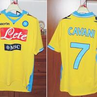 maglia calcio Napoli CAVANI 2011/12 gialla