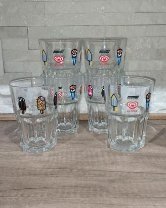Bicchieri Algida Vintage3 - Set da 6 con Scatola