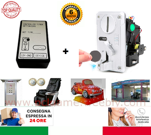 KIT GETTONIERA + MODULO TIMER , PER DOCCIA MARE