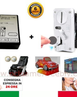 KIT GETTONIERA + MODULO TIMER , PER DOCCIA MARE