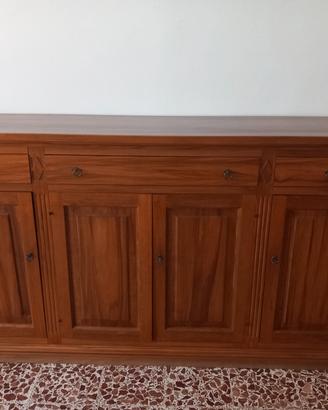 credenza artigianale massello castagno
